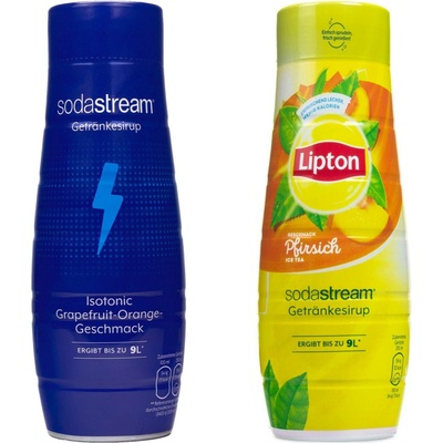 SodaStream Sirup Isotonic a Lipton Ice Tea Broskvový 2 x 440 ml