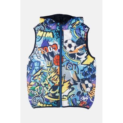 Joyce chlapecká prošívaná vesta "Comics" Modrá – Hledejceny.cz