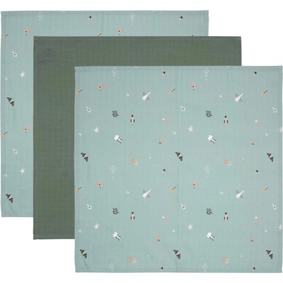 bébé-jou Комплект муселинови пелени Bebe-Jou - Ocean Vibes, 70 x 70 cm, 3 броя (3051022)