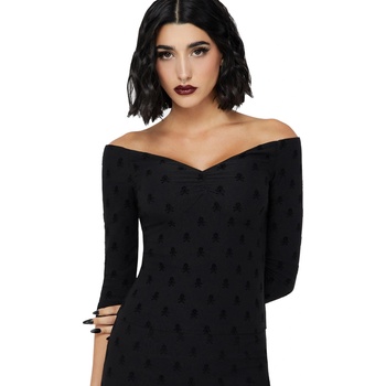 KILLSTAR дамска тениска с 3/4 ръкав (топ) KILLSTAR - Midnight Misfits - Black - KSRA013616