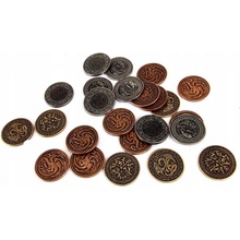 Sada 12 dračích kovových mincí Larp RPG