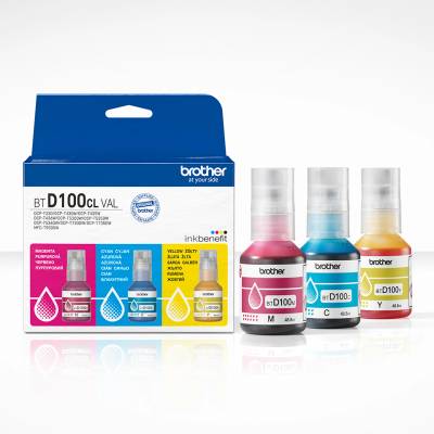 Brother BTD100CLVAL Опаковка резервоар с мастило CMY 348, 8ml