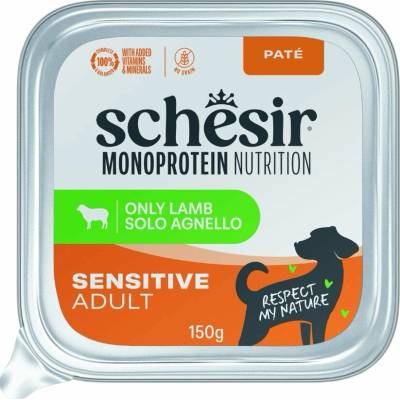 Schesir Dog Monoprotein Sensitive Jahňacie paté 150g