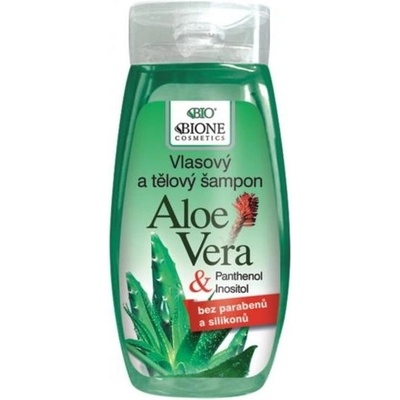 Bione Cosmetics Aloe Vera & Panthenol šampón pre všetky typy vlasov 250 ml