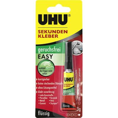 UHU EASY sekundové lepidlo 46130 3 g