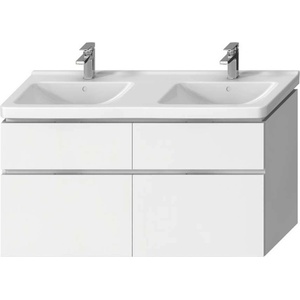 Jika Cubito Pure - Шкаф двоен за мивка 128х68 см, бял H40J4274025001 (H40J4274025001)