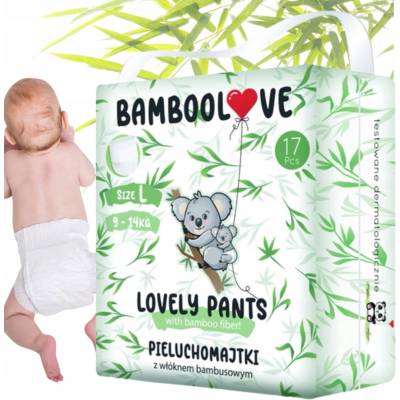 Bamboolove kalhotky jednorázové bambus L 9-14 kg 17 ks