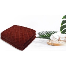 Top textil Dětský ručník Káro 40 x 60 cm vínový