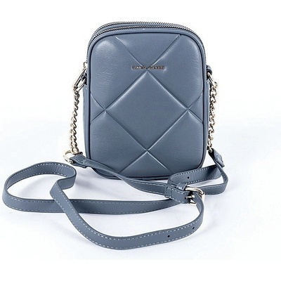 David Jones malá dvouoddílová crossbody kabelka 7020 šedo-modrá