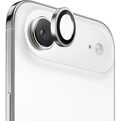 Blueo Протектор - Камера за iPhone 17 Air - Син - Оригинална метална рамка със стъклени лещи - Сребрист