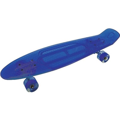 Скейтборд Traction Transparent Large, син - Син