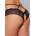 Allure Open Panty Lace Band Criss Cross Straps Black