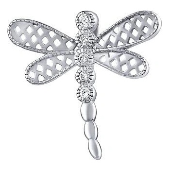 SILVEGO Strieborný prívesok Buzz v tvare vážky s Brilliance Zirconia JJJ0359P