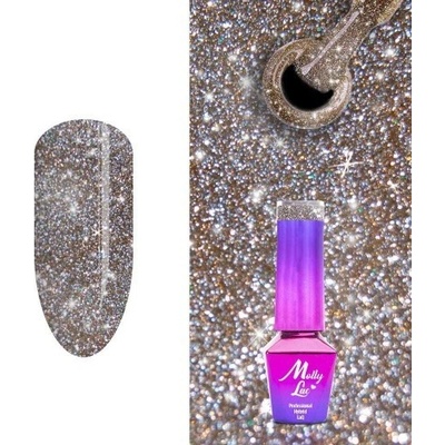 Molly Lac Gél lak Flashing Lights Bitter Brown 564 5 ml