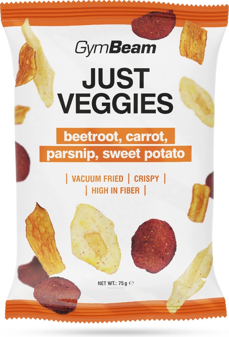 GymBeam Just Veggies - Зеленчуков чипс микс 75 g