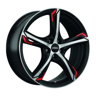 Ronal R62 8,5x20 5x114,3 ET45 black polished red