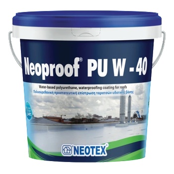 Image 1 of NEOTEX ТЕЧНА ХИДРОИЗОЛАЦИЯ neoproof pu w-40 13кг БЯЛ (ne-wat-pu-16-40)