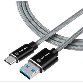 Tactical KP31191 Aramid extra pevný USB-A/USB-C, 2m, sivý