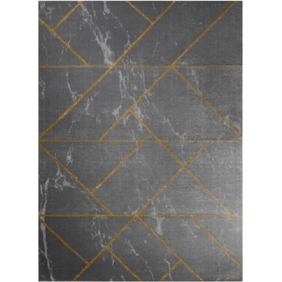 Dywany Łuszczów Emerald geometric 1012 grey and gold