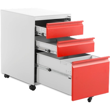 Image 1 of Carmen Офис контейнер Carmen CR-1249 L SAND - червен-сив (B3580026)