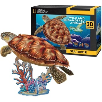 CubicFun 3D пъзел Cubic Fun от 31 части - Морска костенурка (DS1080h)