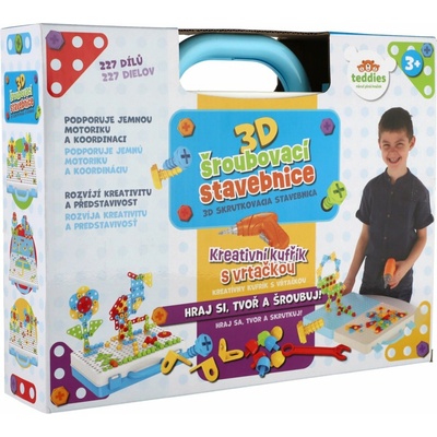 Teddies Stavebnica 3D skrutkovacia