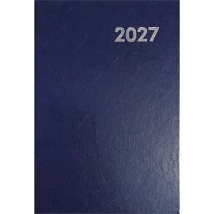 ALISCA Дневник с срокове alisca b/6, ежедневен, с бели страници, син, 2027 (260602/k)