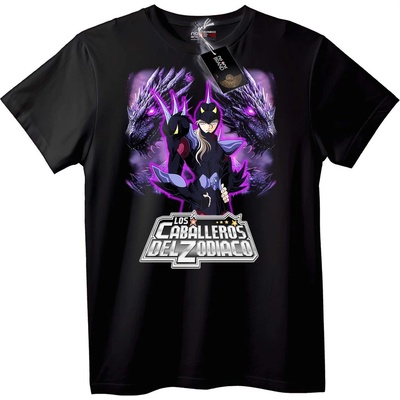 NOONEBRAND Тениска Saint Seiya Драконов рицар - 2XL, White