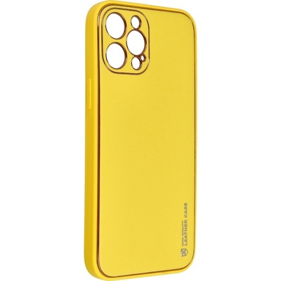 Forcell LEATHER Apple iPhone 12 Pro Max žlté