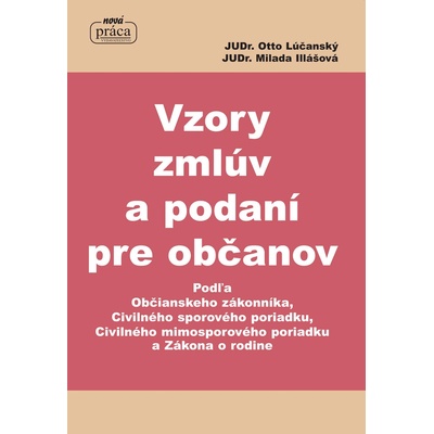 Vzory zmlúv a podaní pre občanov - Milada Illášová, Ing. Otto Lúčanský