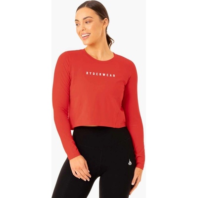 Ryderwear Dámske tričko Long Sleeve Top Foundation Red