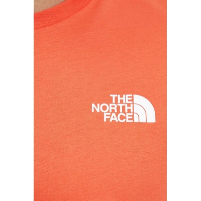 The North Face Памучна тениска The North Face S/S Redbox Tee в оранжево с принт NF0A87NP5OM1 (NF0A87NP5OM1)