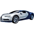 Airfix Quick Build auto J6044 Bugatti Chiron - modro-bílý