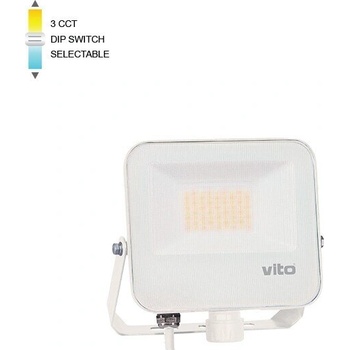 VITO Led прожектор danube 30w, 3cct, ip66 бял- vito (3023005)