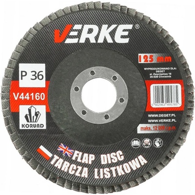 Verke Lamelový brúsny kotúč 125 mm P36 V44160