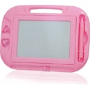 TFY No 103239 Detská tabuľa na kreslenie s perom číslicami a abecedou 2ks výtlačky 8x11,5cm ružová