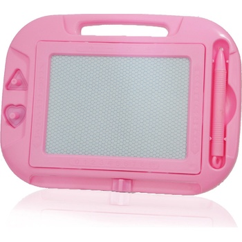 TFY No 103239 Detská tabuľa na kreslenie s perom číslicami a abecedou 2ks výtlačky 8x11,5cm ružová