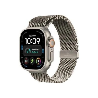 Apple Watch Ultra 4 GPS + Cellular 49 mm prírodný titán, prírodný titánový milánský tah - L MJAA4QC/A