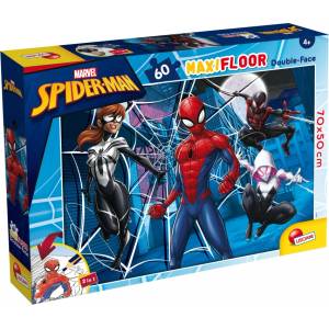 Lisciani Двулицев пъзел Lisciani - Spiderman, 60 части (LI99757)