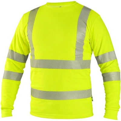 CXS OLDHAM Reflexné tričko s dlhým rukávom žlté