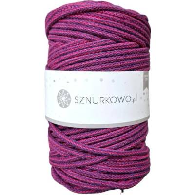 Sznurkowo příze na háčkování - 3SZ52 - 3mm exMIX Vřesová láska