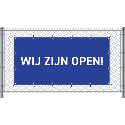 Jansen Display Standardní banner na plototevřeno holandský modré, 2000 x 1000 mm