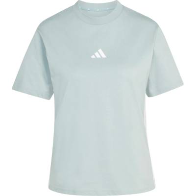 adidas Дамска тениска adidas Women's 3-Stripes SJ Tee T-shirt - Wonder Sage / White - размер XXL (916-6783-0116)