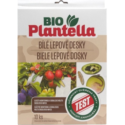Bio Plantella Biele lepové dosky na hmyz, sada 10 ks
