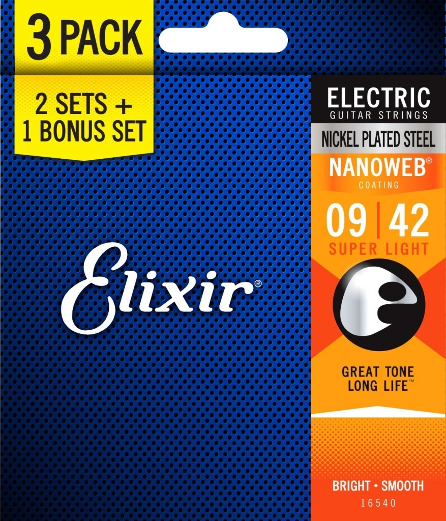 Elixir Nanoweb Super Light 3-Pack