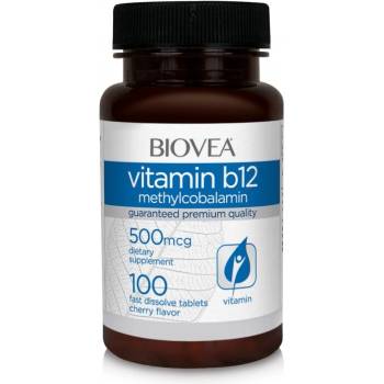 Biovea Vitamin B12 500 Methylcobalamin Fast Dissolve - Витамин B12 | 100 tabs (7960)