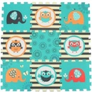 HM Studio Pěnové puzzle Sloni a sovy 9ks