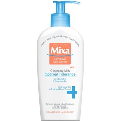 Mixa Optimal Tolerance 200 ml почистващо мляко за чувствителна кожа за жени