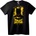 NOONEBRAND Тениска Batman Жълто лого - 4XL, White