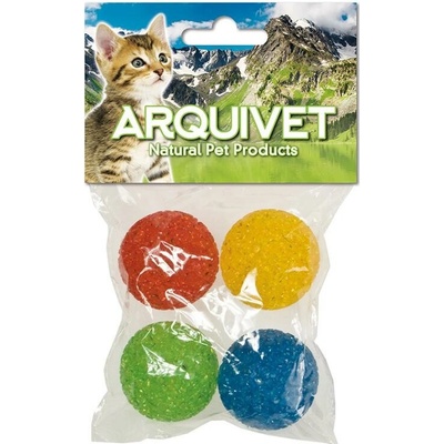 Arquivet Gumové loptičky s rolničkou 3,5 cm / 4 ks